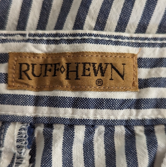 Blue and White Striped Pants - Picture 4 of 4